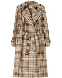 Burberry - Gabardina con estampado Vintage Check - Lyst