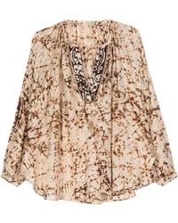 Mes Demoiselles - Blusa Con Stampa Astratta - Lyst