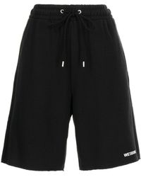 we11done - Pantalones cortos con cordones y logo - Lyst