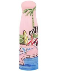 LEO LIN - Ava Bustier Printed Maxi Dress - Lyst