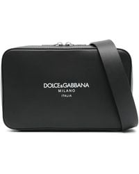 Dolce & Gabbana - Bolso Messenger Con Logo En Relieve - Lyst