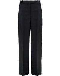 Calvin Klein - Wide-Cut Trousers - Lyst