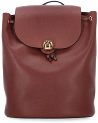 Furla - Grainy-Leather Backpack - Lyst