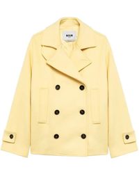 MSGM - Double-Breasted Button-Cuff Jacket - Lyst