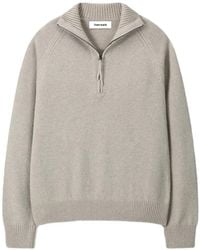 Tonywack - Half-Zip Elbow-Patch Polo Shirt - Lyst