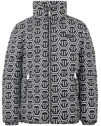 Philipp Plein - Nylon Puffer Jacket Monogram - Lyst