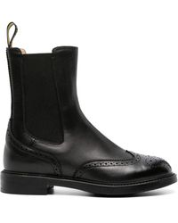 Doucal's - Brogue-detail Leather Ankle Boots - Lyst