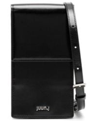 Juun.J - Logo-Print Leather Phone Pouch - Lyst