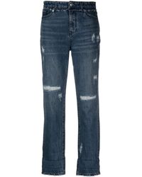 Armani Exchange - J06 Mid-rise Cropped Jeans - Lyst