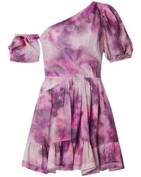 Isabel Marant - Vyldy One-Shoulder Ruffled Mini Dress - Lyst