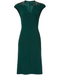 Jenny Packham - Ardila Crystal-Embellished Midi Dress - Lyst