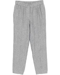 Peserico - Elasticated-Waistband Tapered Trousers - Lyst
