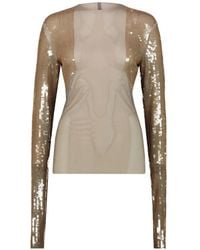Rick Owens - Sequined Top - Lyst