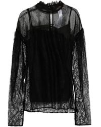 Twinset - Lace Ruffled Knitwear - Lyst