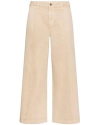 Elena Miro - Seam-Detail Wide-Leg Jeans - Lyst