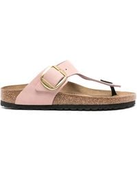 Birkenstock - Gizeh Suede Slides - Lyst