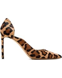 Francesco Russo - 95Mm Leopard-Print Stiletto Pumps - Lyst