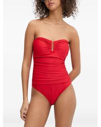 DKNY - Ruched Swimsuit - Lyst