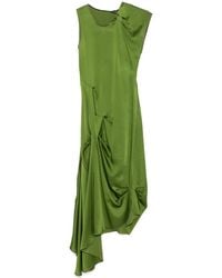 Victoria Beckham - Asymmetric Hem Dress With Concealed Side Zip - Lyst
