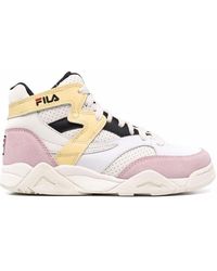 Fila Fx100 High Top Sneakers In White 