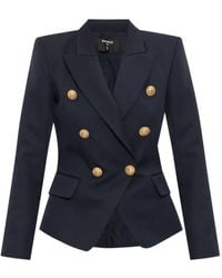 Balmain - Blazer Con Doble Botonadura - Lyst