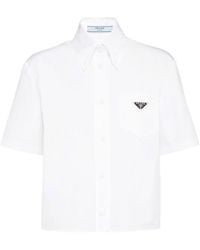 Prada - トライアングルロゴ シャツ - Lyst