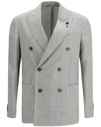 Lardini - Double-Breasted Blazer - Lyst