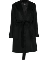 Marina Rinaldi - Hooded Belted Coat - Lyst