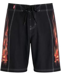 Oakley - Flame Graphic Swim Shorts - Lyst
