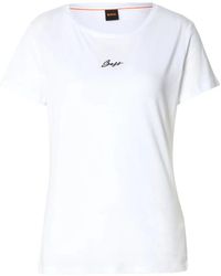 BOSS - Embroidered-Logo T-Shirt - Lyst