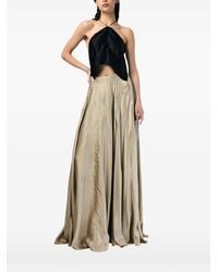 ANDRA ANDREESCU - Vesper Silk Halterneck Top - Lyst