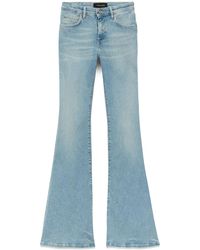 Purple Brand - Halbhohe Bootcut-Jeans - Lyst