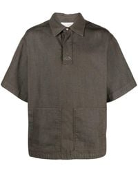Alexander McQueen - Embroidered-logo Denim Polo Shirt - Lyst