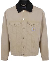 Carhartt - Og Trucker Corduroy-Collar Canvas Jacket - Lyst