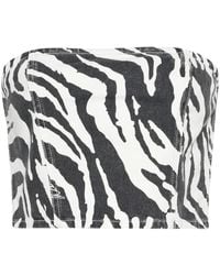 ROTATE BIRGER CHRISTENSEN - 'Zebra' Top - Lyst