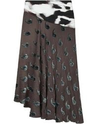 Tory Burch - Paisley-Pattern Asymmetric Midi Skirt - Lyst