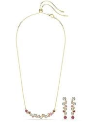 Swarovski - Constella-Tone Crystal Necklace Set - Lyst