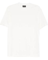 Emporio Armani - Logo Cotton T-Shirt - Lyst