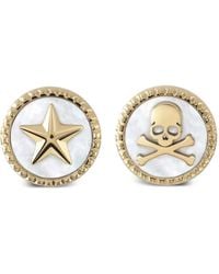 Philipp Plein - Mini Ohrringe Mit Logo - Lyst