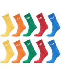 adidas - Trefoil Crew Socks (Set Of Ten) - Lyst