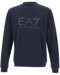 EA7 - Core Identity Tonal-Logo Sweatshirt - Lyst