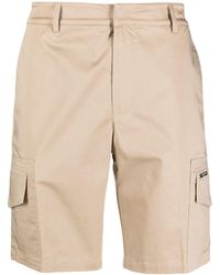 CoSTUME NATIONAL - Logo-plaque Concealed-fastening Cargo Shorts - Lyst