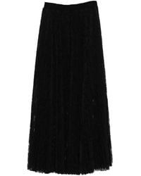 Ermanno Scervino - Lace Midi Pleated Skirt - Lyst