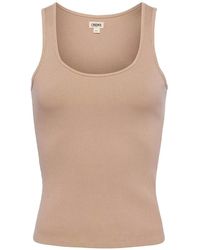 L'Agence - Adira Scoop-Neck Tank Top - Lyst