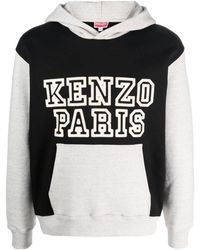 KENZO - Hoodie colour block à coupe stretch - Lyst