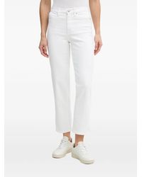 DKNY - Logo-Patch Straight-Leg Jeans - Lyst