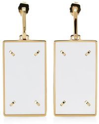 Maison Margiela - Rectangular Drop Earrings - Lyst