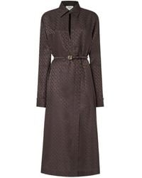 Fendi - Ff Jacquard Silk Dress - Lyst