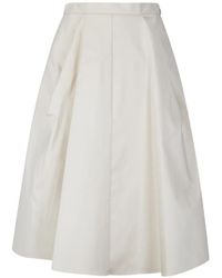 #MSM - A-Line Midi Skirt - Lyst