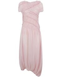 Magda Butrym - Robe Froncée À Volants - Lyst